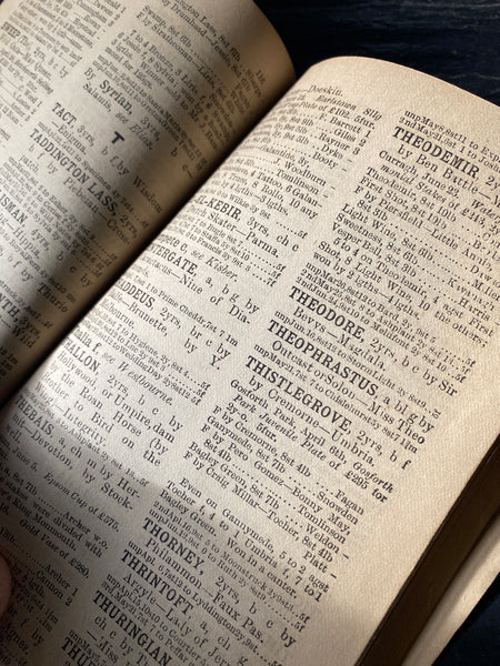 Antique 19th Century Horse Racing Form Book Dated 1885 - Source Vintage