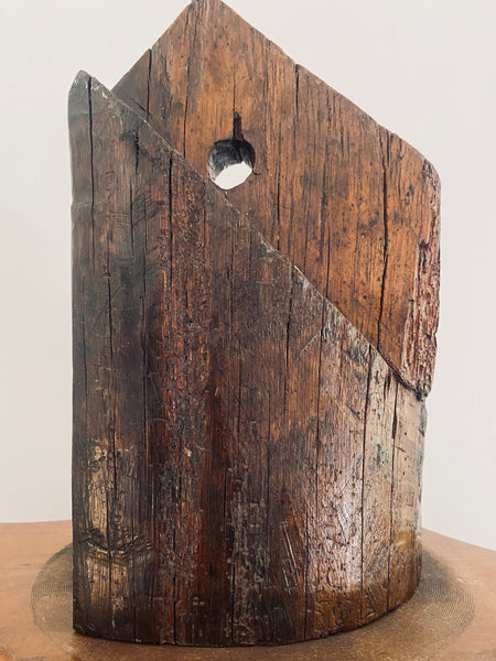 Rare Antique 15th Century End Timber From The Roof Of Holy Trinity Church c.1485