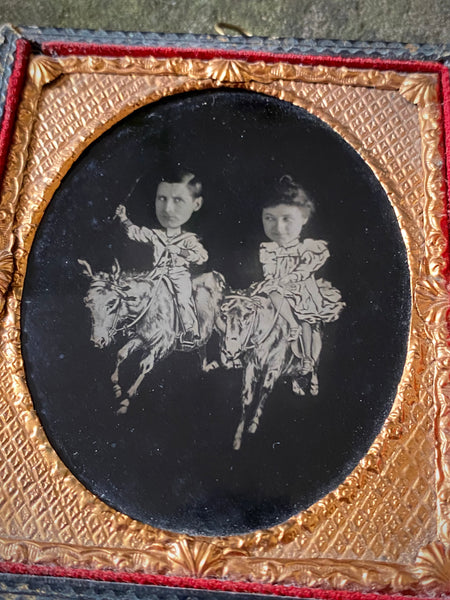 Rare Antique 19th Century Tintype Photo From Brighton West Pier