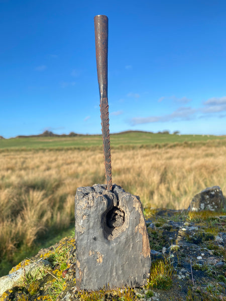 Antique 18th Century Primitive Gnarly Candle Holder - Source Vintage