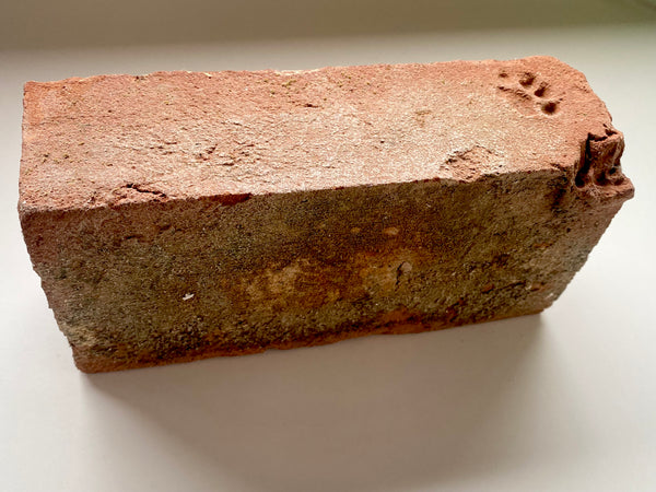 A Salvaged Victorian House Brick With The Sweetest Cat Paw Print