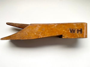 Rare 19th Century Treen Trap For The Ancient Pub Game ‘Bat & Trap’ Initialled ‘W.H.’