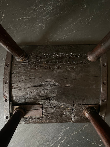 Rare & Rather Curious Saxon Era Come Victorian Scratch Built Stool With A Winchester Connection - Source Vintage