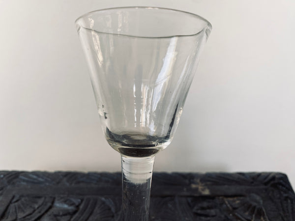 Rare Antique 18th Century Make-Do Period Repaired Drinking Glass