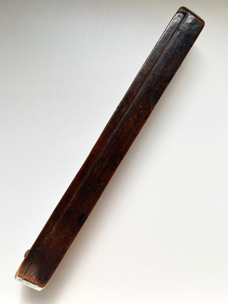 Rare Antique 17th Century Treen Quill Pen Case Initialled & Dated 1677