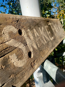Primitive American Folk Art Shed Made ‘Snake Farm’ Sign