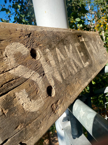 Primitive American Folk Art Shed Made ‘Snake Farm’ Sign