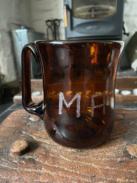 Antique 19th Century Cider Cup With Stippled Initials ‘MA’ - Source Vintage