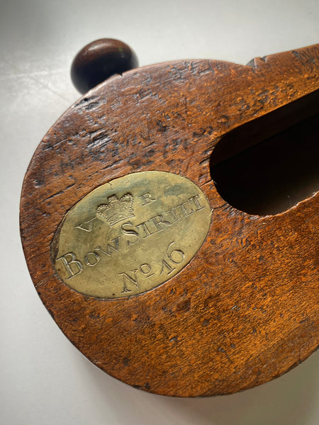 Antique 19th Century Police Rattle From ‘Bow Street’ For A Constable Higgins ‘Bow Street Runners’?