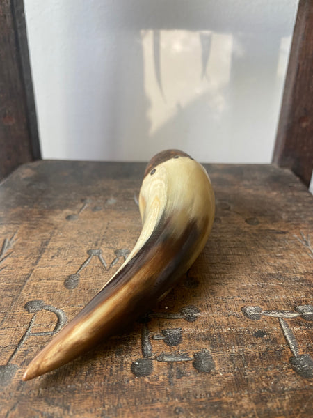 Rare Early Antique 19th Century Folk Art Horn & Wood Sailor Made Fid