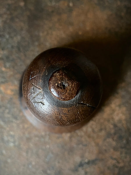 Rare Large Antique Late 17th - Early 18th Century Carved Walnut Ecclesiastical Stamp - Source Vintage