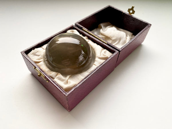 Rare Antique 19th Century Victorian Fortune Teller’s Crystal Ball Boxed