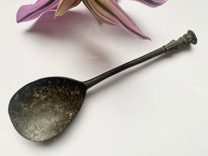 Rare James I Latten Seal Top Spoon With Maker's Mark - Source Vintage