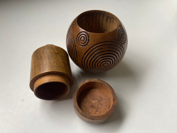 Rare Antique Treen Puzzle Ball c.1820