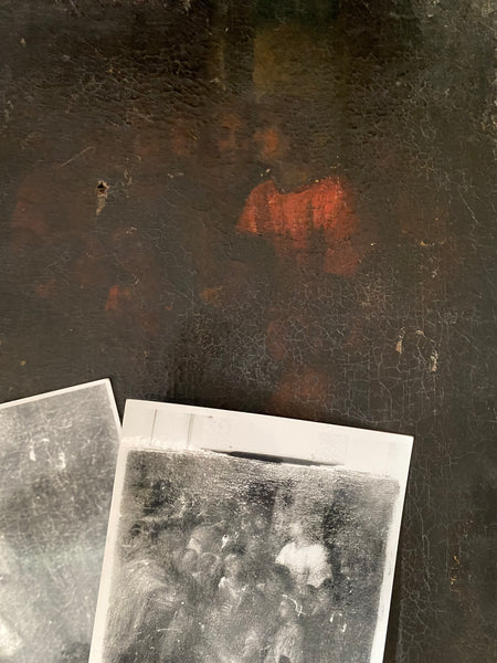 Mysterious Antique 16th Century Oil On Canvas Painting With Infrared Scans Dating It To Circa 1533 - Source Vintage