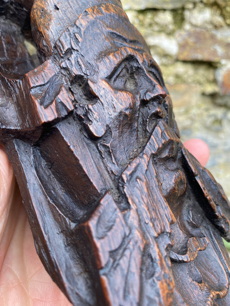 Stunning 17th-18th Century Carved Oak Figural Caryatid