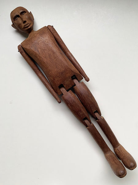 Well Made Vintage Wooden Folk Art Articulated Figure