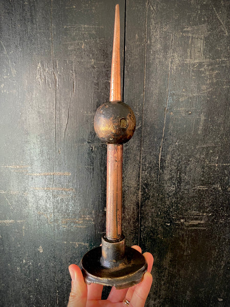 Antique 19th Century Victorian Salvaged Lightning Rod Spike Finial