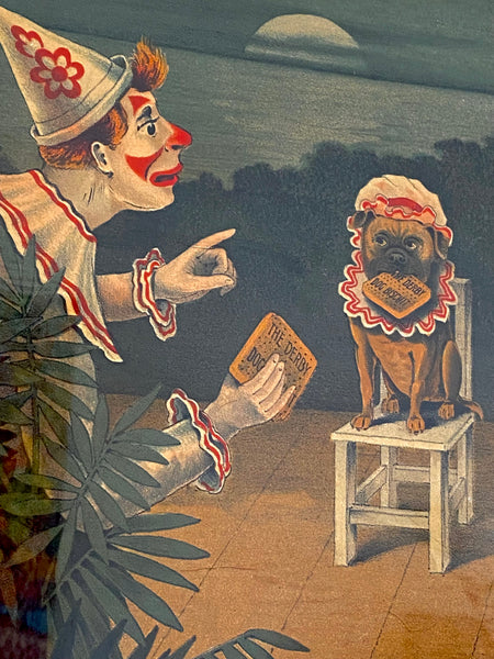 Framed Antique Victorian Greensmith’s Derby Dog Biscuits Advertising Card