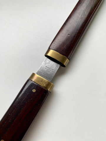 Antique 19th Century Campaign Cutlery Set With Rosewood Handles