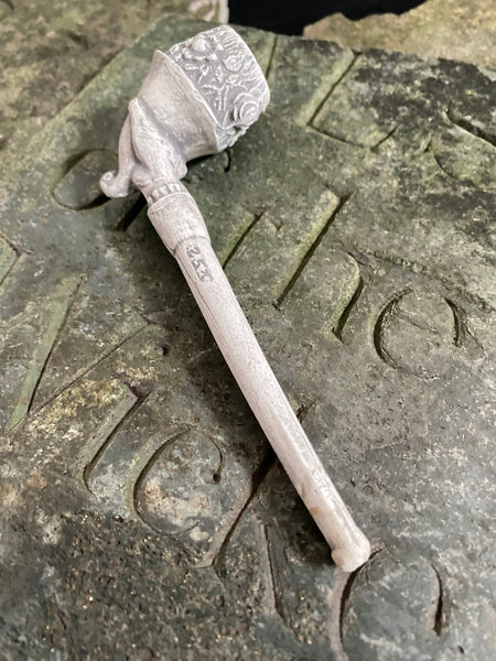Exceptional Antique 19th Century Novelty Clay Pipe With Hand & Cornucopia
