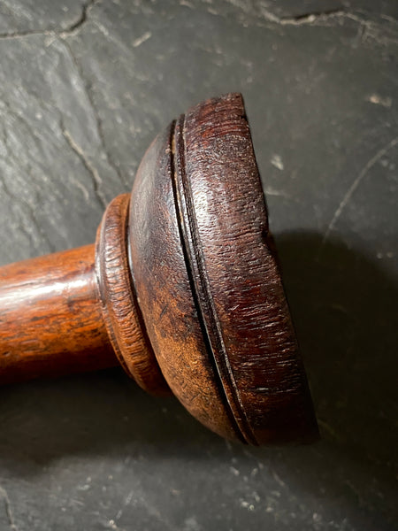 Rare Large Antique Late 17th - Early 18th Century Carved Walnut Ecclesiastical Stamp - Source Vintage