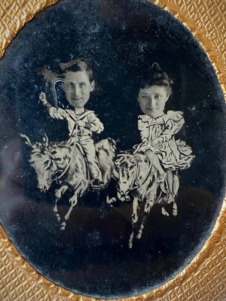 Rare Antique 19th Century Tintype Photo From Brighton West Pier