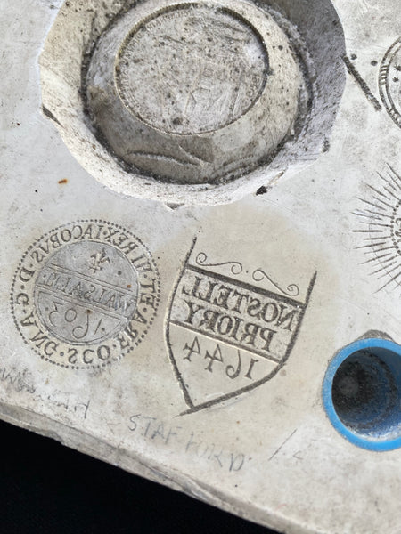 Curious Plaster Coin Mould With Various Imagery Of Coins Relating To Nostell Priory