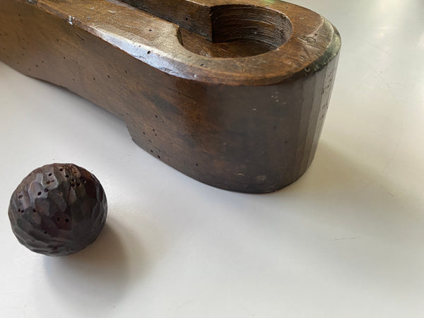 Rare Late 18th Century Treen Trap & Ball For The Ancient Pub Game ‘Bat & Trap’