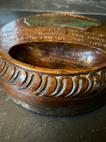 Curious Antique Folk Art Made Out Of Early Winchester Cathedral Oak & Metal From The Old Clock In Winchester Barracks - Source Vintage