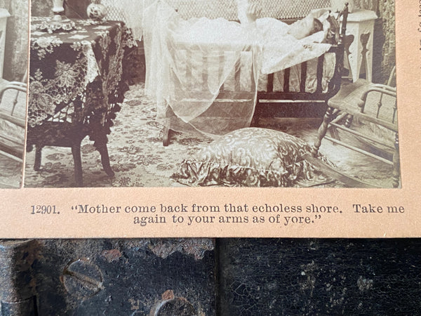 Antique Victorian Spiritualism Stereoview Photograph ‘Mothers Ghost’ c.1899