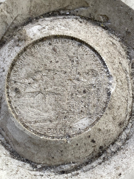 Curious Plaster Coin Mould With Various Imagery Of Coins Relating To Nostell Priory