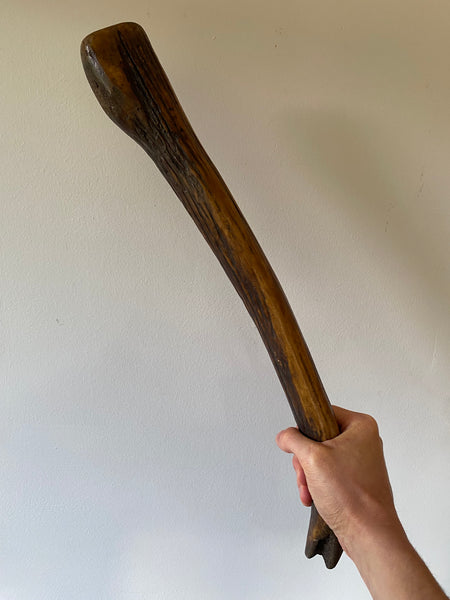 Rare Early Antique Scottish Club Made From A Deer Antler