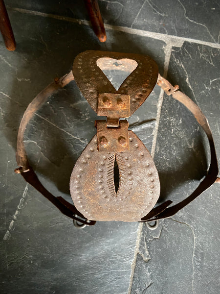 Rare Antique 19th Century Riveted Metal Chastity Belt - Source Vintage