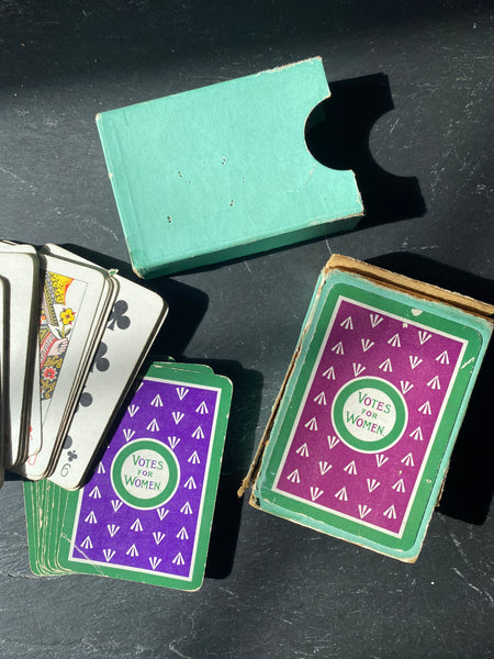 Rare Set Original Antique Early 20th Century Suffragette ‘Votes For Women’ Playing Cards c.1910 - Source Vintage