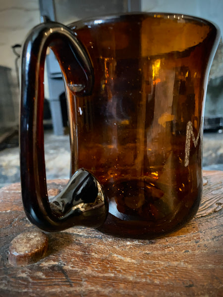Antique 19th Century West Country Cider Cup With Folk Art Stippled Initials ‘MA’ - Source Vintage