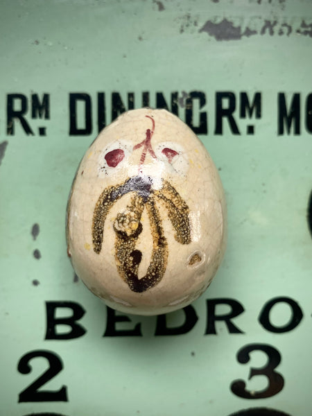Very Rare Georgian Ceramic New Born Baby Gift Ceramic Egg c.1780–1830