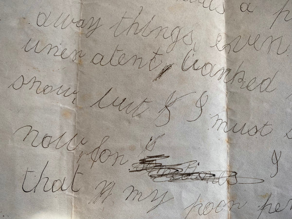 Antique 19th Century Handwritten Psychography Written In A Trance Like State c.1880 Occult Paranormal Spiritualism