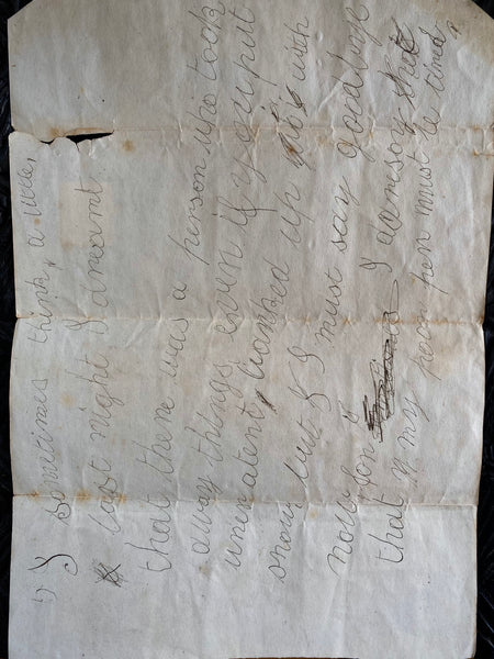 Antique 19th Century Handwritten Psychography Written In A Trance Like State c.1880 Occult Paranormal Spiritualism