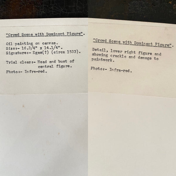 Mysterious Antique 16th Century Oil On Canvas Painting With Infrared Scans Dating It To Circa 1533 - Source Vintage