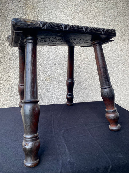 Rare & Rather Curious Saxon Era Come Victorian Scratch Built Stool With A Winchester Connection