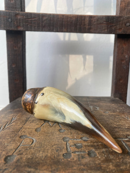 Rare Early Antique 19th Century Folk Art Horn & Wood Sailor Made Fid