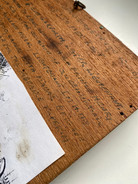 Rare Section Timber From 19th Century Royal Navy Battleship HMS ‘Victoria’, With Period Handwritten Manuscript Label Provenance