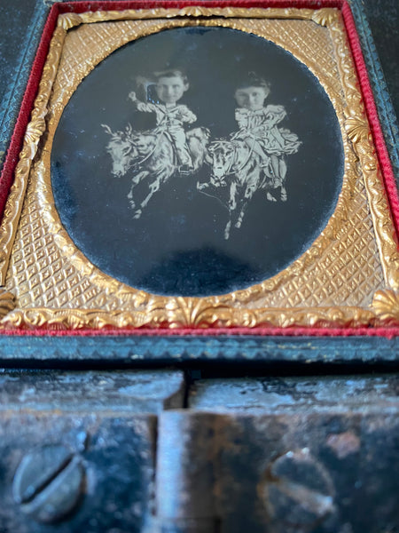Rare Antique 19th Century Tintype Photo From Brighton West Pier