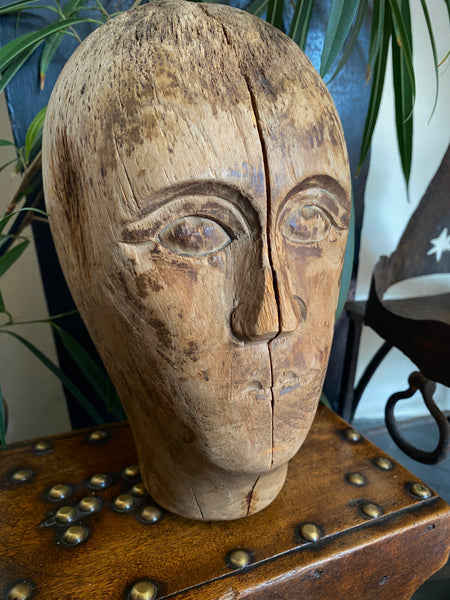 Antique Early 20th Century Milliner’s Head - Source Vintage