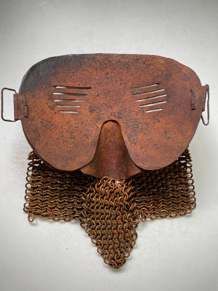 Rare Original British World War I Tank Crew Splatter Mask – Sheffield Manufacture