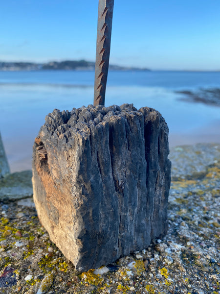 Antique 18th Century Primitive Gnarly Candle Holder - Source Vintage