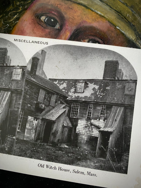 Antique Early 20th Century Stereoview Photograph Of ‘The Old Witch House’, Salem c.1915 - Source Vintage