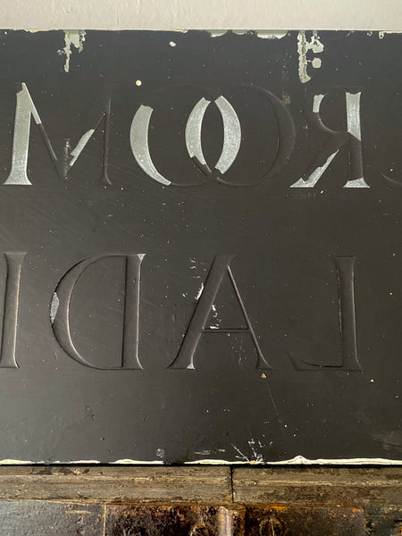 Vintage Glass Hotel Sign For ‘Ballroom’ & ‘Ladies’ c.1970’s