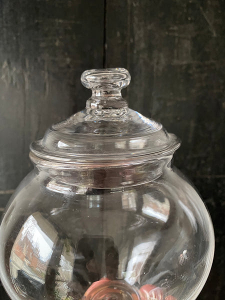 Antique Georgian Glass Apothecary Leech Jar